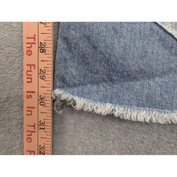 White Birch Black Label Jeans Womens 10 Light Wash Wide Leg Patchwork Boho - Picture 10 of 16